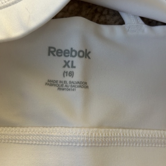 Rebook Girls Youth Sports Bra Crisscross White Size XL 16 - Picture 3 of 6
